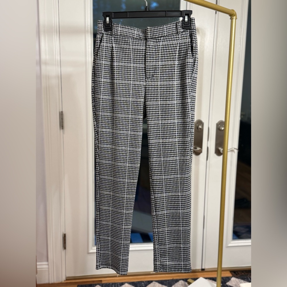 LOVE TREE • Black & Grey Plaid Pants